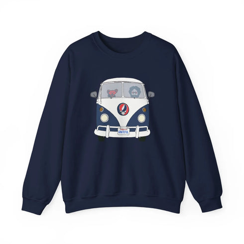 Grateful Dead - Jerry's Takin' The Bus Life is dead. Crewneck Sweatshirt - StealieShop